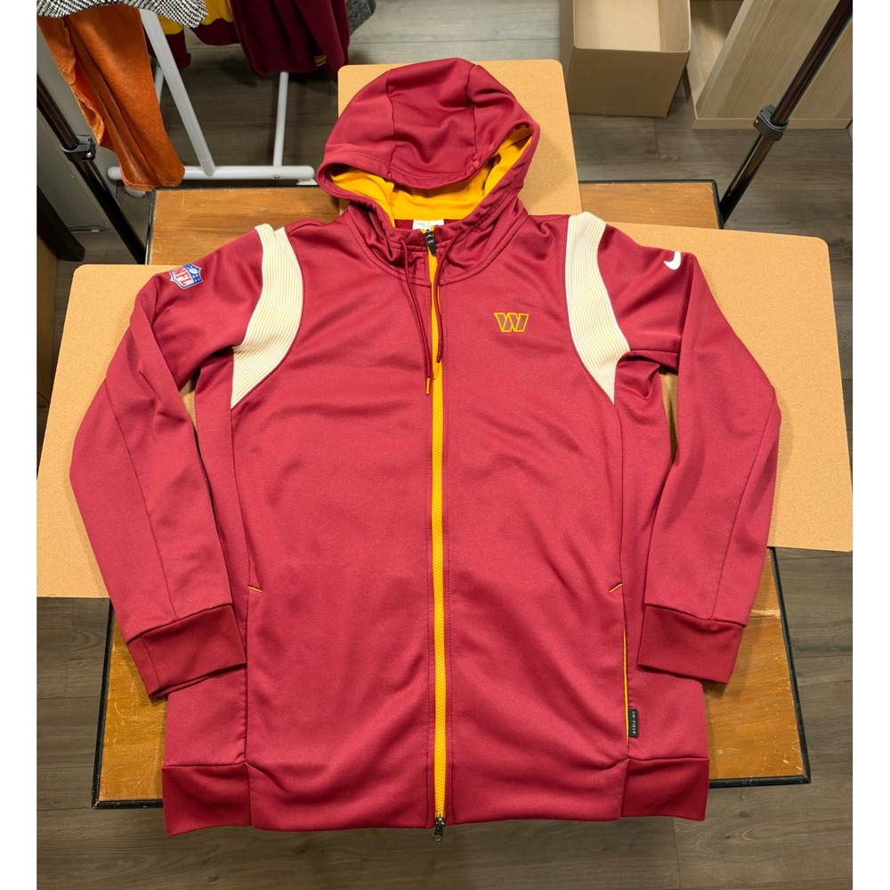 Nike NFL Washington Commanders Sideline Hoodie Mens Large Burgundy Excellent